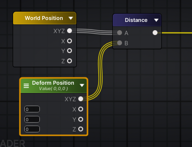 Dynamic Deform Shader First Nodes